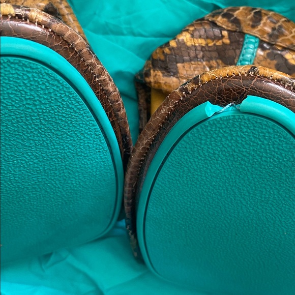 Tieks Mocha snake  size 8 like new left show some damage on the front see photo - Picture 12 of 16